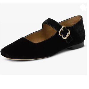 Chic Black Velvet Mary Jane Heels